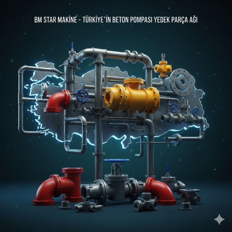 Türkiye’nin Beton Pompası Yedek Parça Tedarikçisi: BM Star Makina